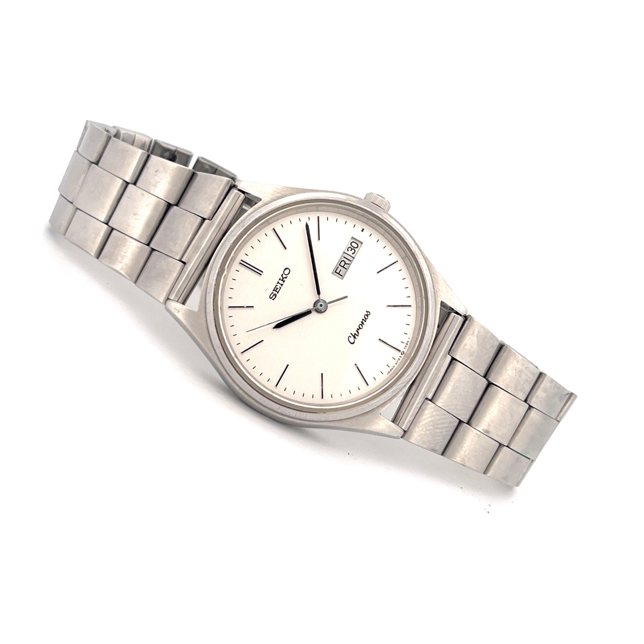 Vintage Seiko Chronos 5H23-7D40 1987 Quartz Watch – WatchEra