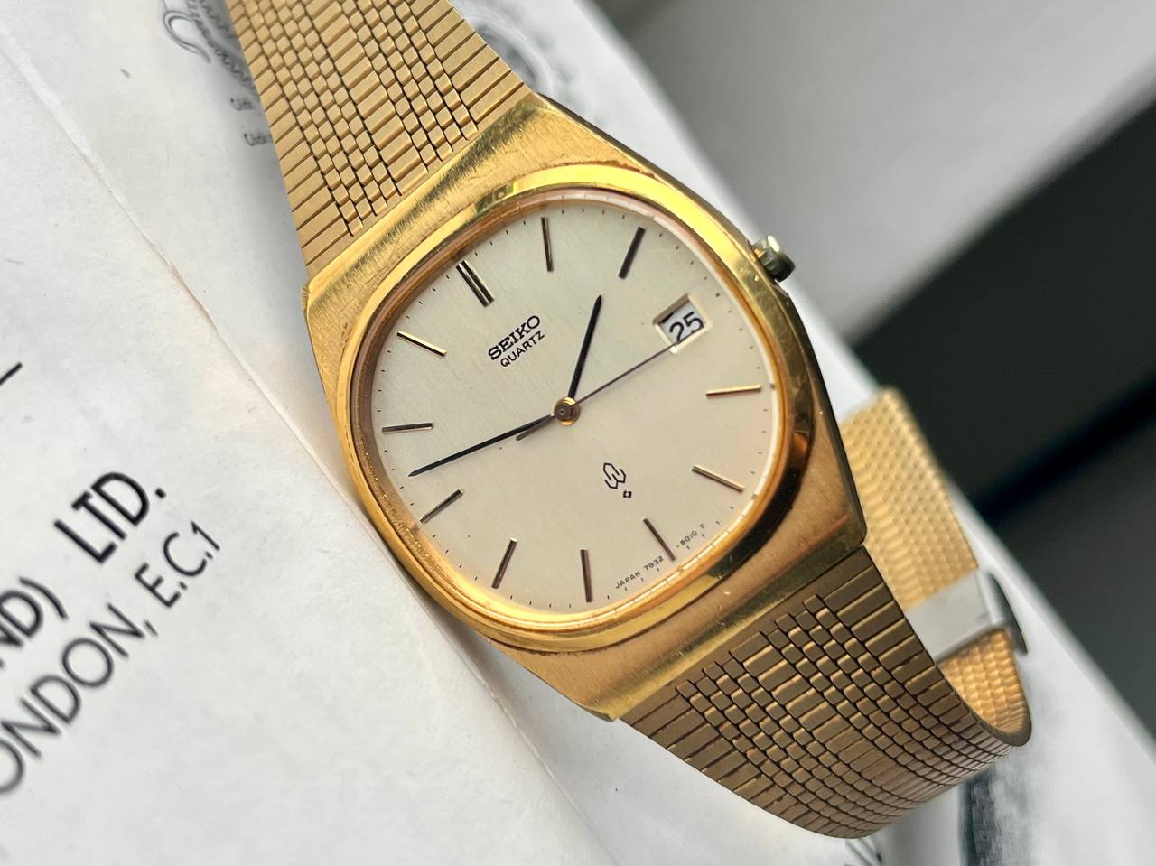 Vintage Seiko Watch Emblem SGP Original Bracelet Working